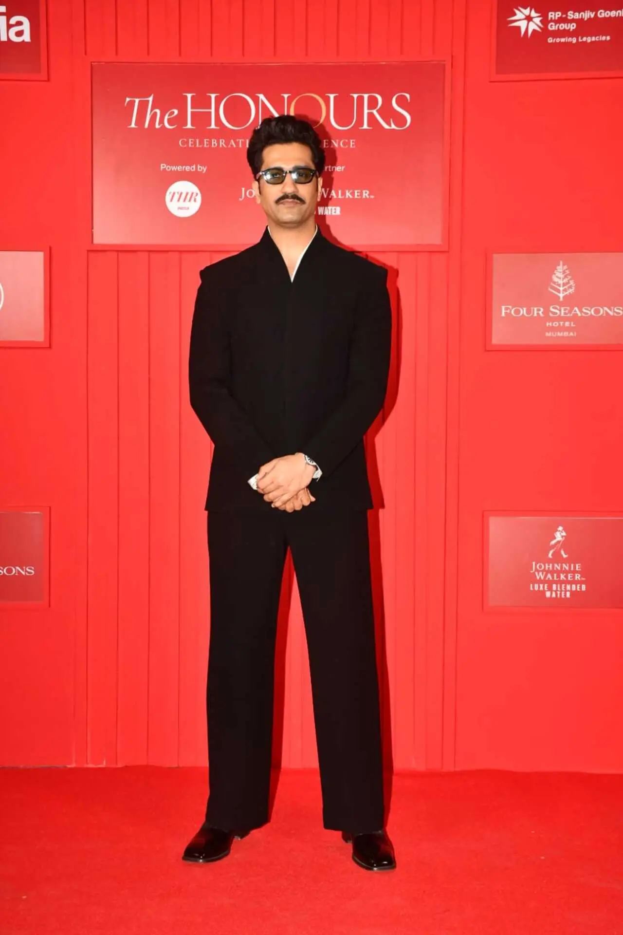 Vicky Kaushal looked dapper all suited up in a black ensemble and sunglasses as he attended an event in the city,